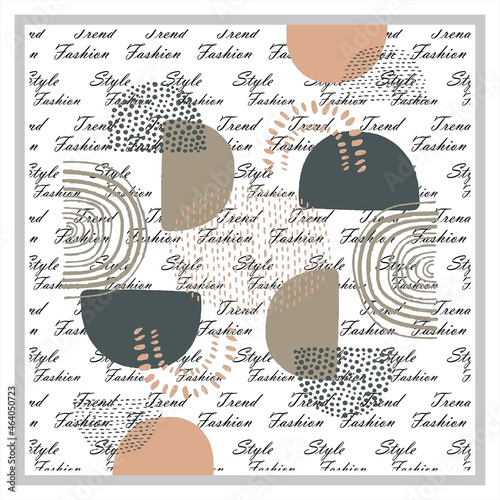 Beautiful silk scarf printed pattern design with abstract and elegant style. Design for accessories Hijab, kerchief, bandana, fabric, fashion, shawl, and wallpaper, abstract, antique, art, backdrop,