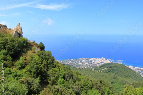 Aerial View from epomeo to Forio, Ischia Island, Italy