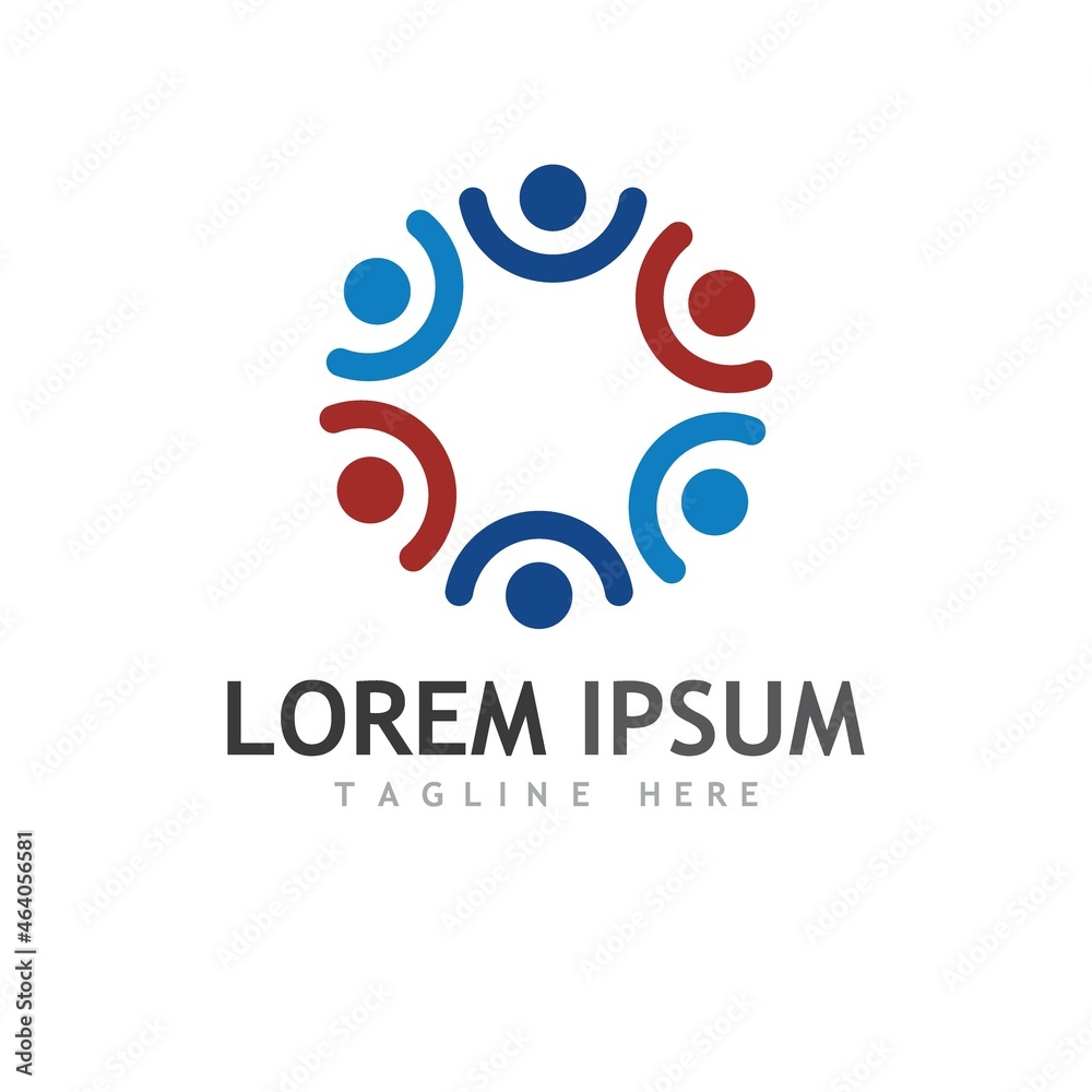 Community, network and social icon Community, network and social icon