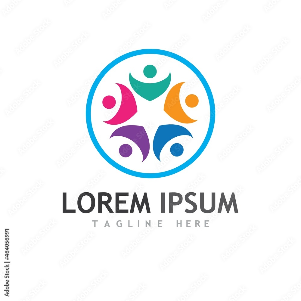Community, network and social icon Community, network and social icon