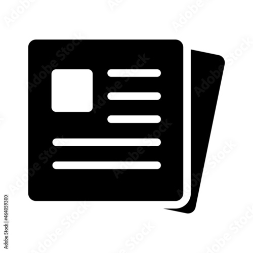 Newspaper Icon Design Vector Template Illustration