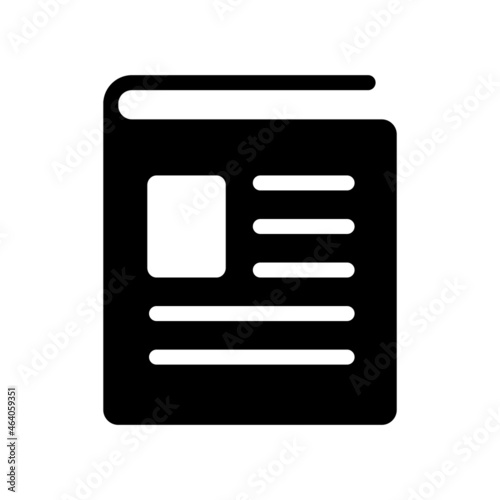 Newspaper Icon Design Vector Template Illustration