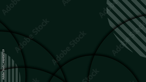 abstract dark green wave curve luxury texture with geometric line halftone polygon pattern on dark green.