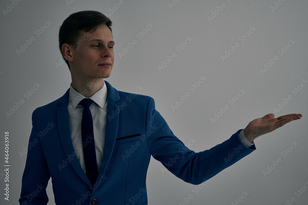 Cheerful business man in suit official office work posing Cheerful business man in suit official office work posing