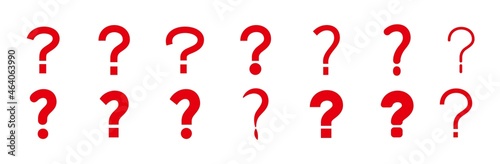 クエスチョンマークに関連したアイコンセット