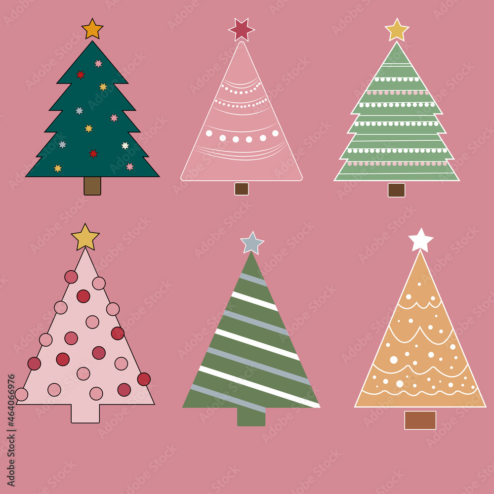 Obraz premium Christmas trees collection!