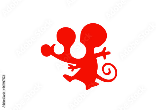 souris pochoir