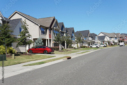 View on residential suburban street
