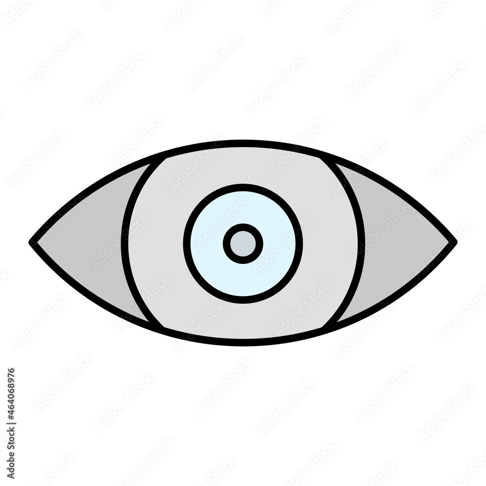 Vector Vision Filled Outline Icon Design Vector Vision Filled Outline Icon Design