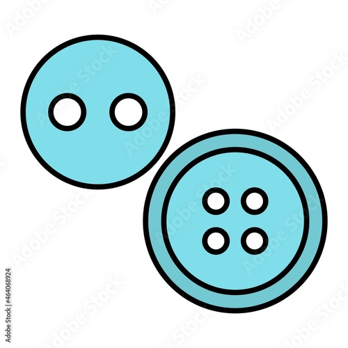 Vector Buttons Filled Outline Icon Design