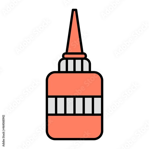 Vector Machine Oil Filled Outline Icon Design