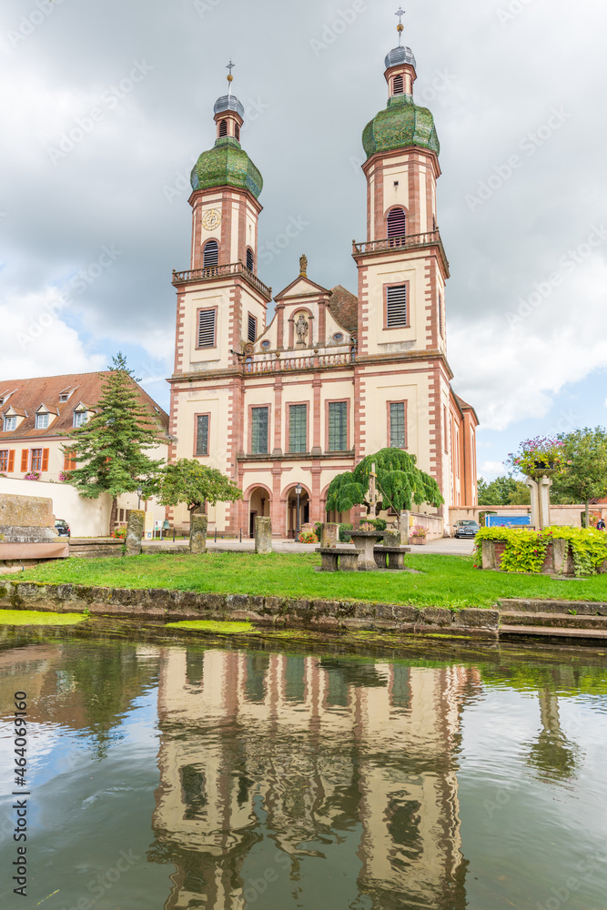 St Maurice abbey church in Ebersmunster in Alsace. St Maurice abbey church in Ebersmunster in Alsace.