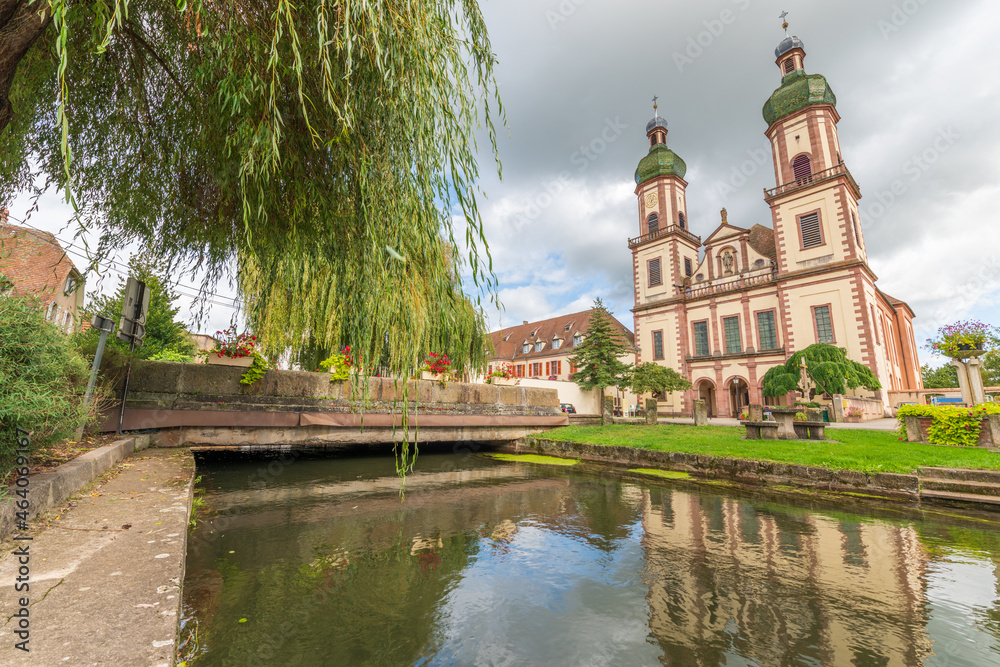 St Maurice abbey church in Ebersmunster in Alsace.