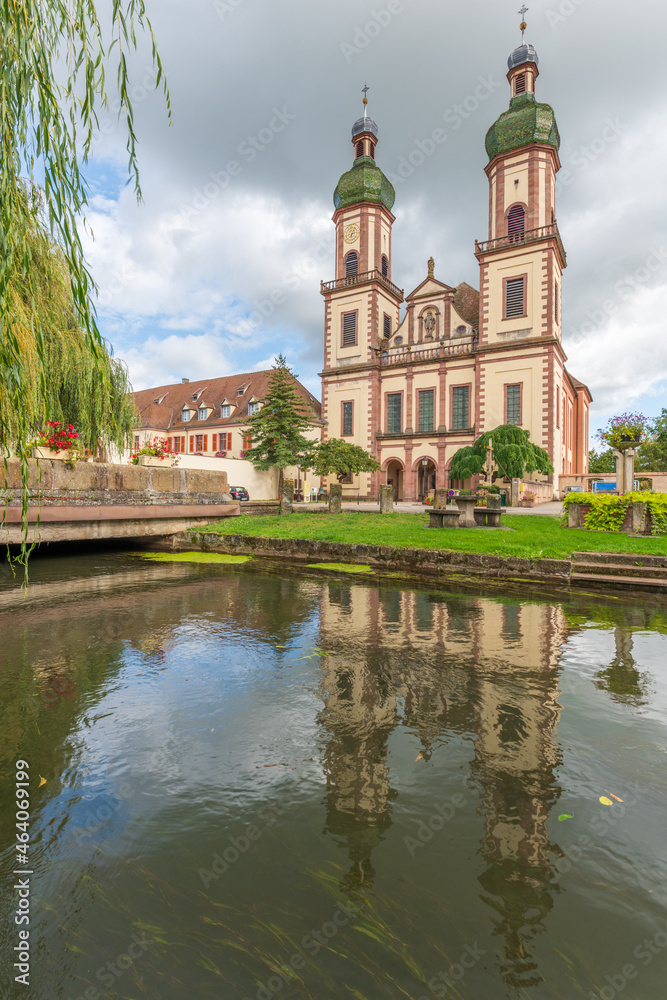 St Maurice abbey church in Ebersmunster in Alsace.