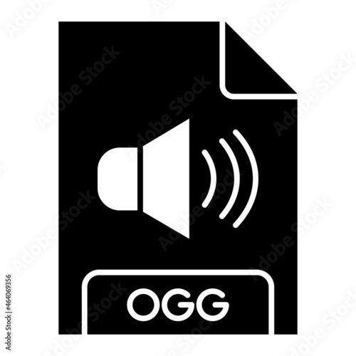  Vector OGG Glyph Icon Design