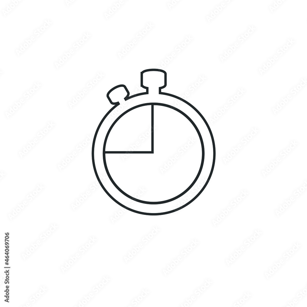 Timer vector icon illustration sign Timer vector icon illustration sign