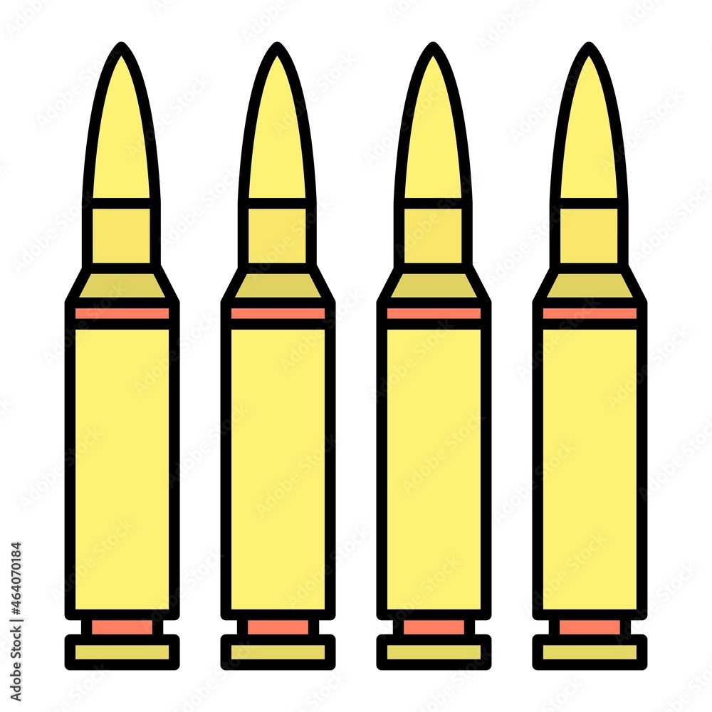 Vector Bullets Filled Outline Icon Design Vector Bullets Filled Outline Icon Design