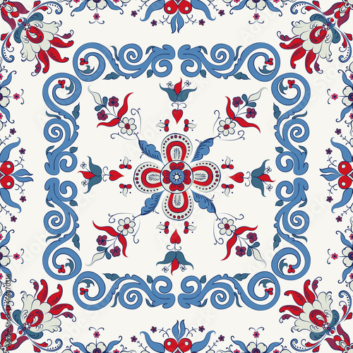 Rosemaling vector pattern 29