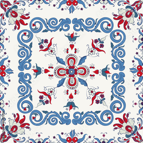 Rosemaling vector pattern 29 photo