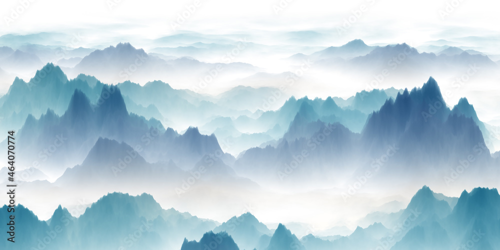 sunrise in the mountains