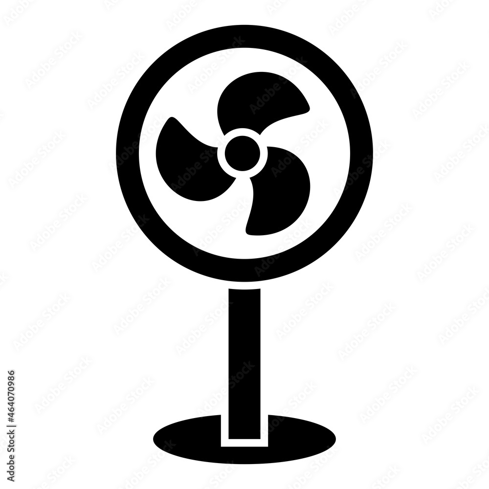 Vector Fan Glyph Icon Design Vector Fan Glyph Icon Design
