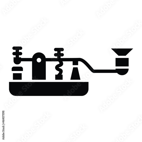 Фотография Vector Morse Code Glyph Icon Design