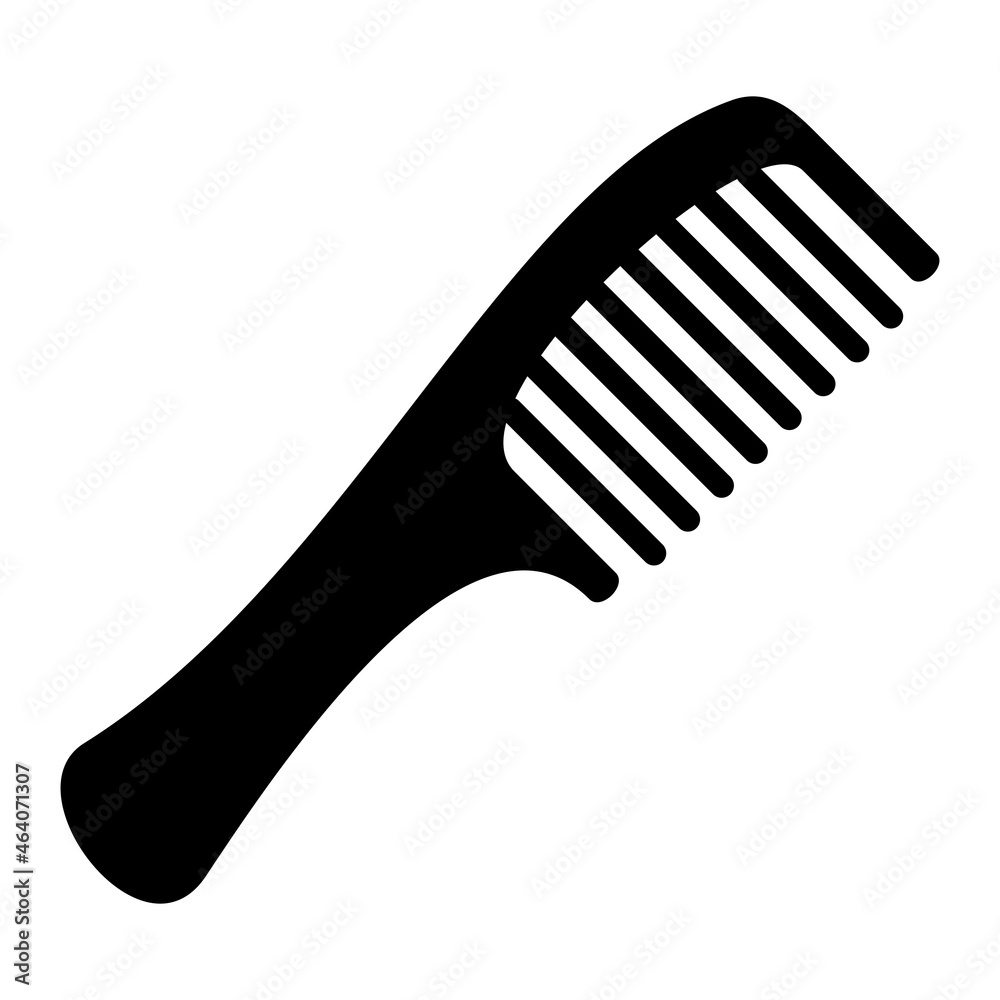 Vector Hair Comb Glyph Icon Design Vector Hair Comb Glyph Icon Design