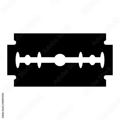 Vector Razor Blade Glyph Icon Design