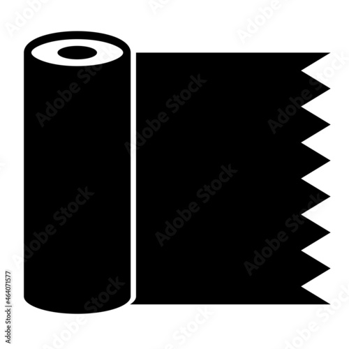 Vector Plastic Wrap Glyph Icon Design