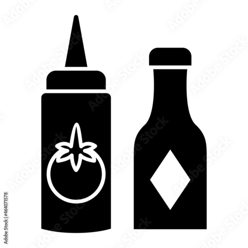 Vector Condiments Glyph Icon Design