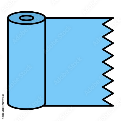 Vector Plastic Wrap Filled Outline Icon Design