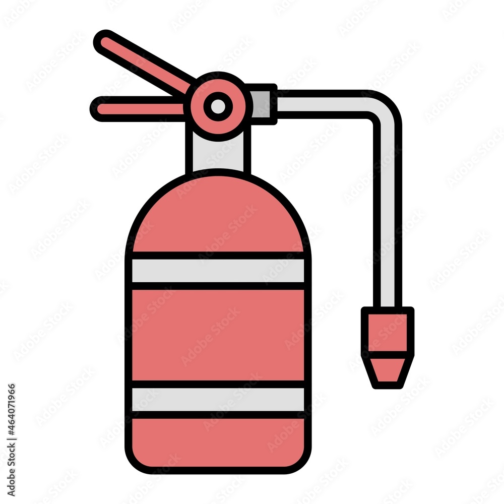 Vector Extinguisher Filled Outline Icon Design Vector Extinguisher Filled Outline Icon Design