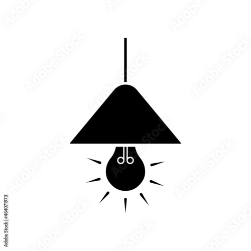 Ceiling lamp light bulb icon