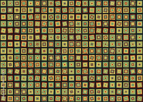 Abstract Geometric Pattern generative computational art illustration