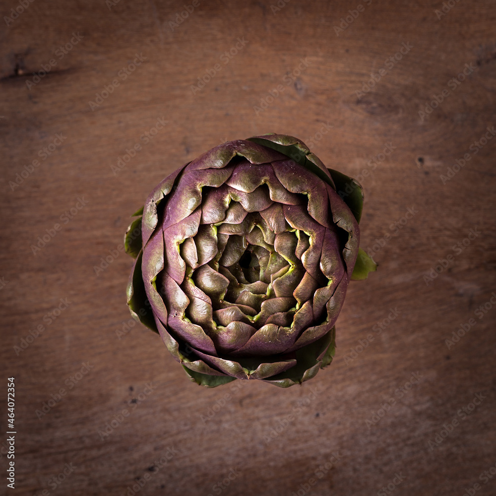 Fototapeta premium Artichokes - green and violet Artichoke 