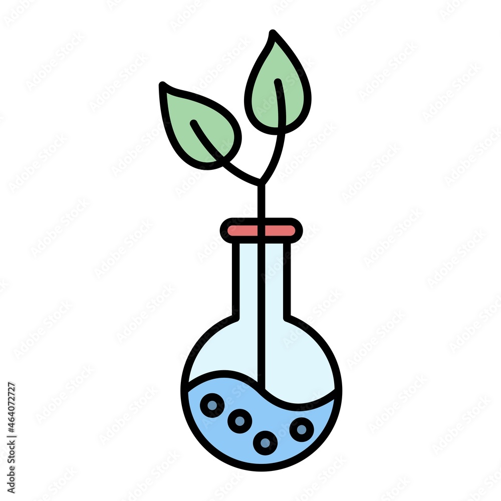 Vector Plant Research Filled Outline Icon Design Vector Plant Research Filled Outline Icon Design