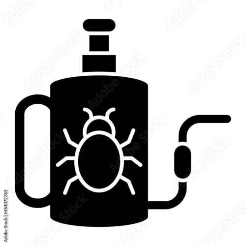 Vector Pesticide Glyph Icon Design