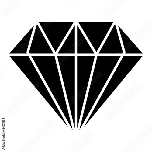 Vector Diamond Glyph Icon Design