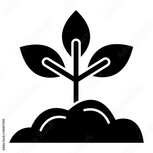  Vector Plant Glyph Icon Design © Muhammad