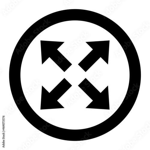 Free Download Vector Expand Glyph Icon Design - GFXLoad