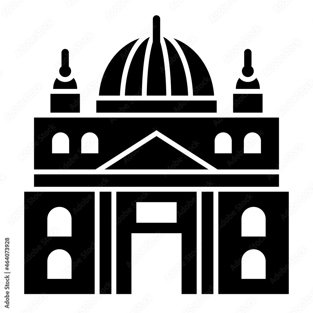 Vector Vaticano Glyph Icon Design