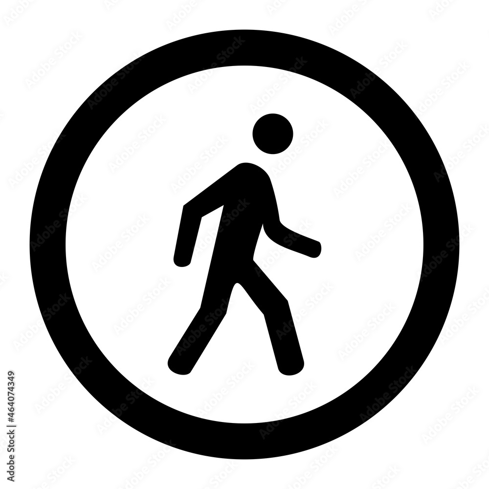 Vector Pedestrian Crossing Glyph Icon Design Vector Pedestrian Crossing Glyph Icon Design