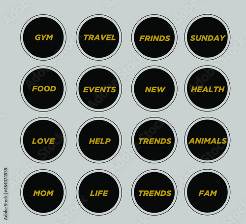 Social media's story or status cover photos.