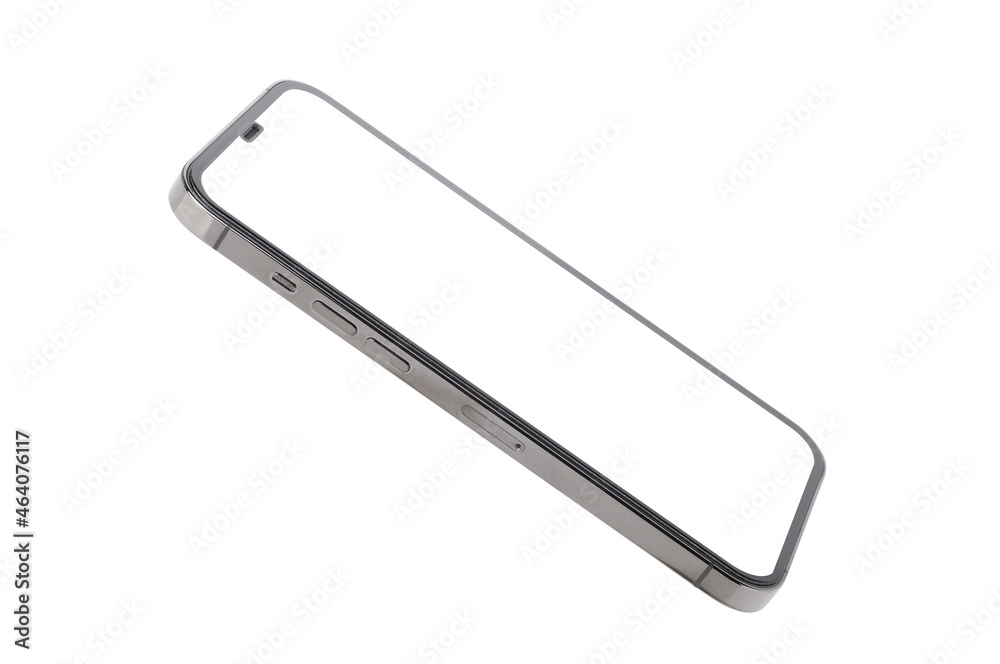 new smartphone mockup with blank screen isolated on white background. new smartphone mockup with blank screen isolated on white background.