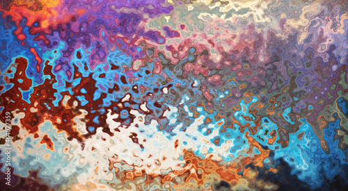 Fototapeta Naklejka Na Ścianę i Meble -  beautiful bright rainbow watercolor background. glass background. texture paint