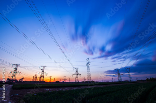 the pylon in the evening