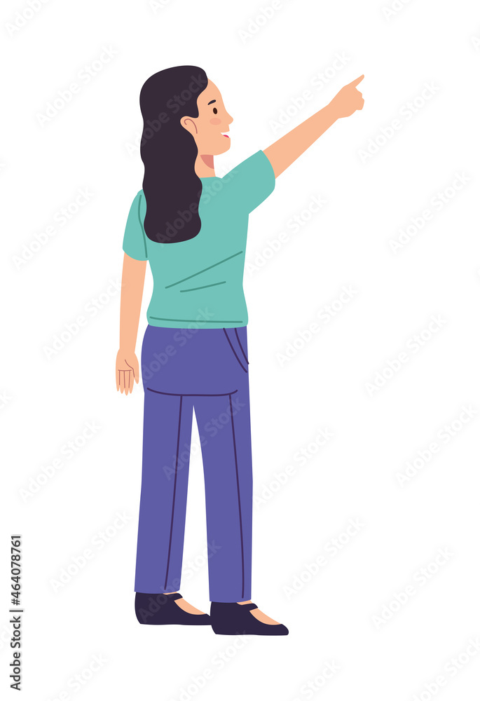 young woman indexing young woman indexing