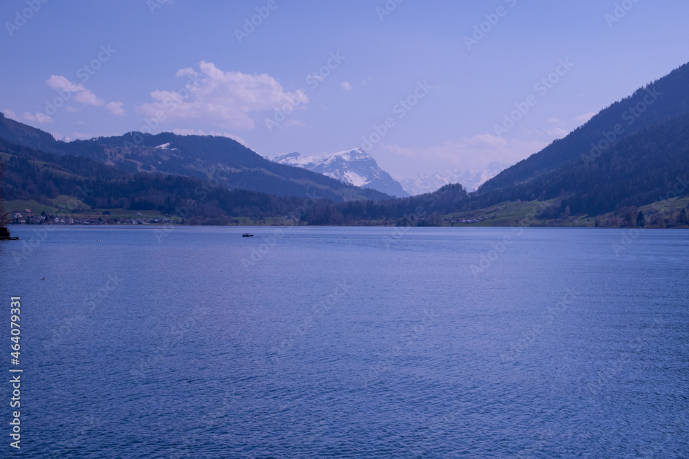 Panorama around the Aegerisee, in central Switzerland