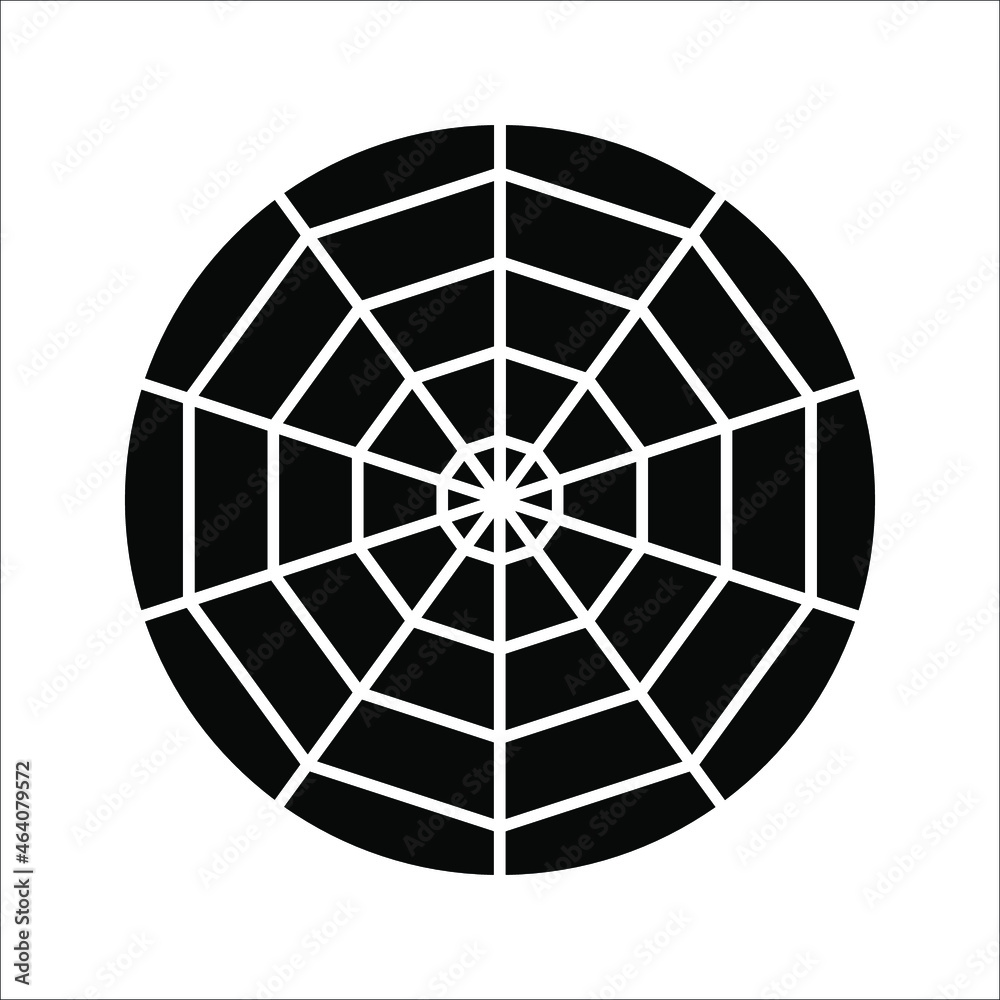 Spider web for Halloween. Spider Web Icon Vector Illustration on white background Spider web for Halloween. Spider Web Icon Vector Illustration on white background