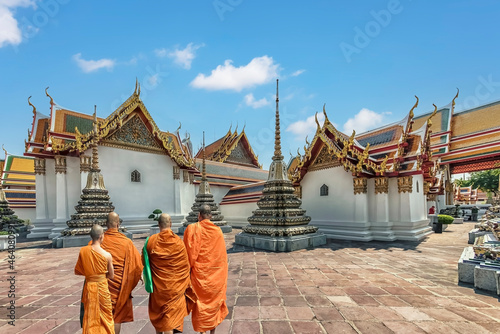 Photography Wat Pho temple in Bangkok, Thailand